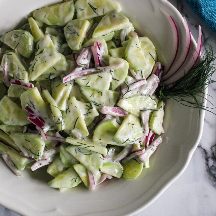 Creamy Cucumber Dill Salad-image