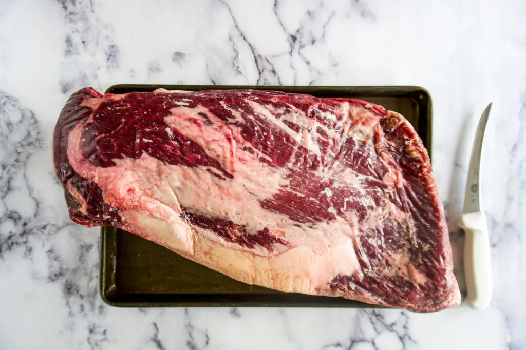 Frozen brisket.