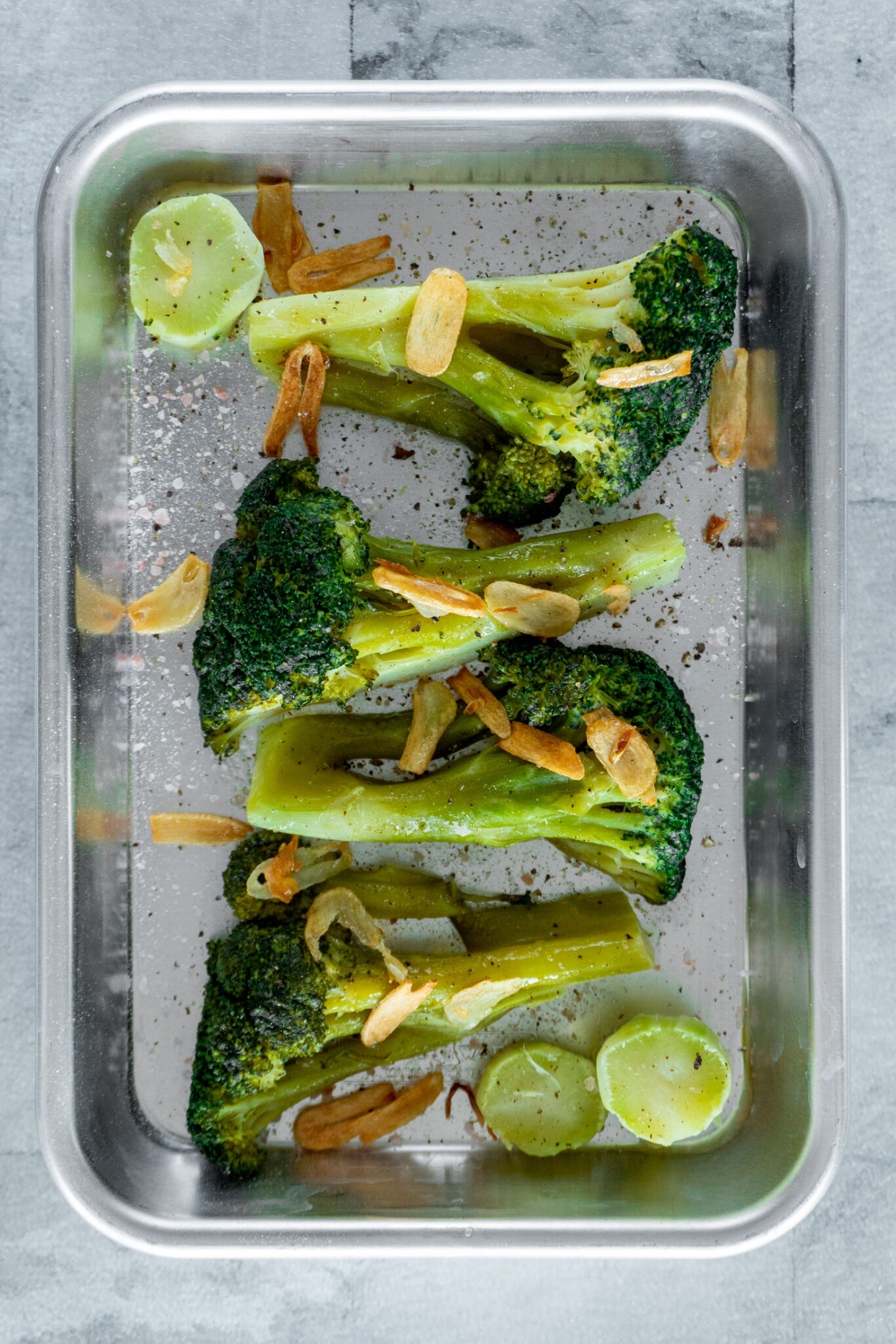 Sous Vide Broccoli In Garlicky Oil {Easy Side Dish} crave the good