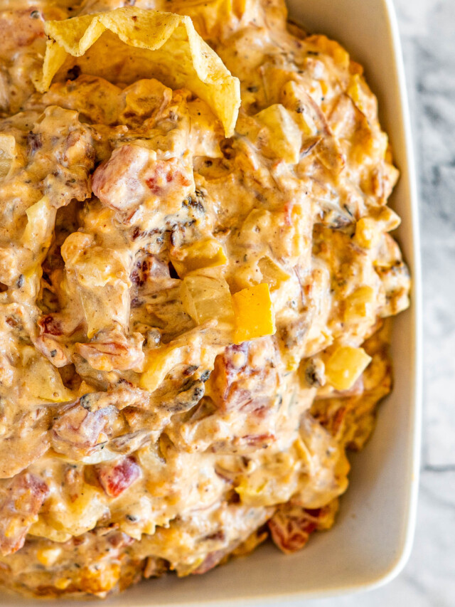 Easy Cheesy Pulled Pork Dip {Use Leftover Pulled Pork!} crave the good