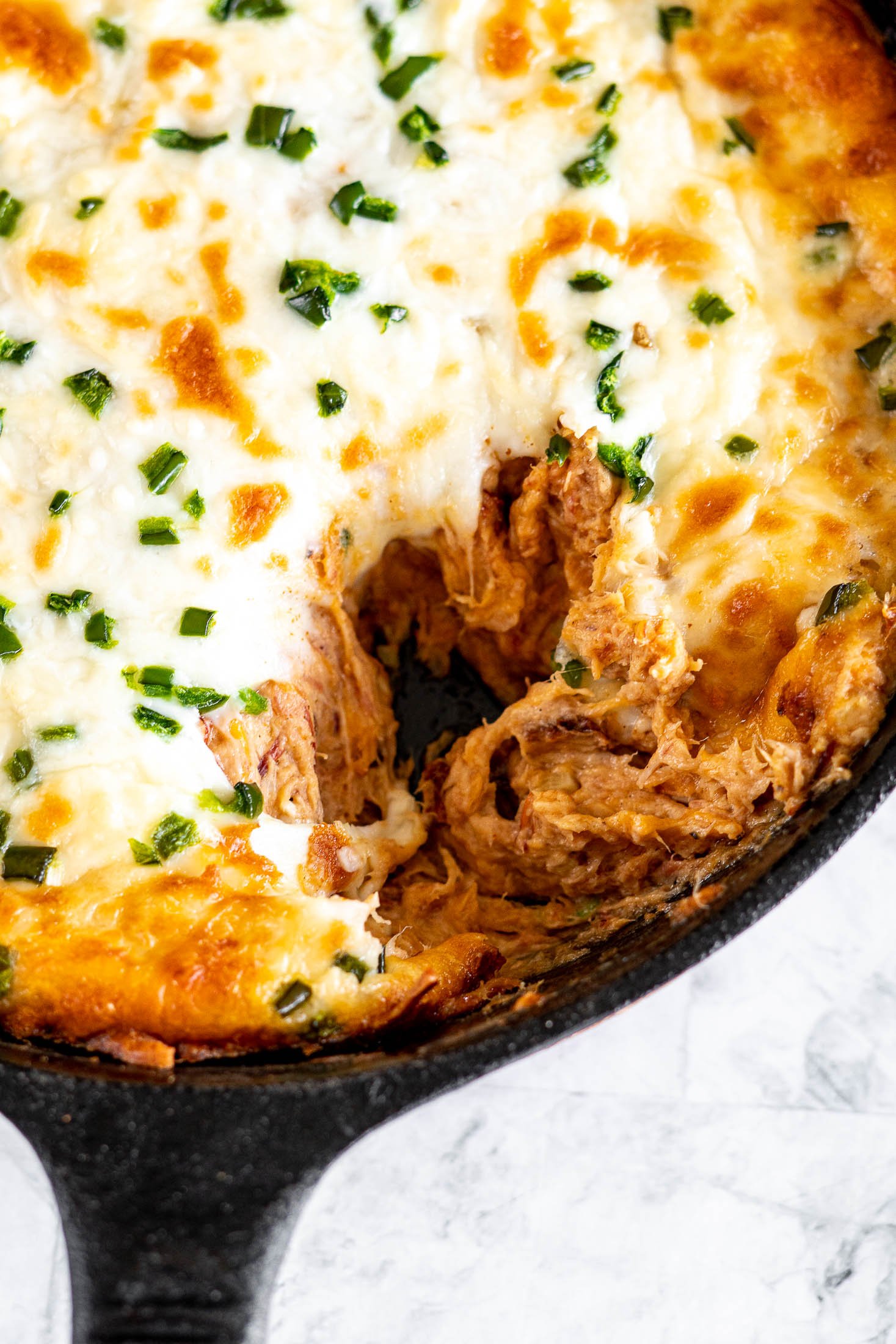 Easy Cheesy Pulled Pork Dip Use Leftover Pulled Pork! | crave the good