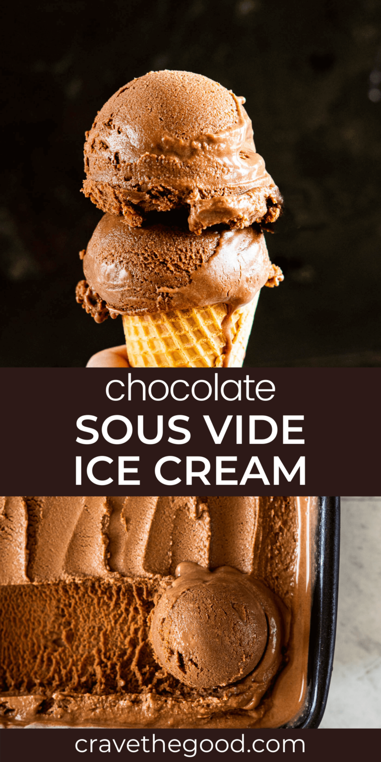 Sous Vide Chocolate Ice Cream { Super Easy Recipe } crave the good
