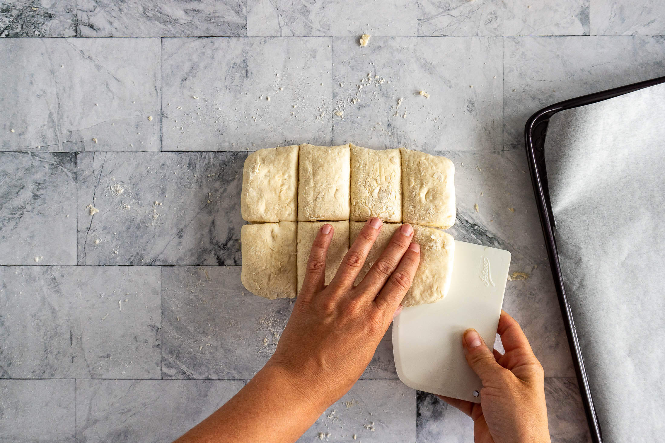 Delicious Homemade Biscuits {Easy No Milk Recipe!} crave the good