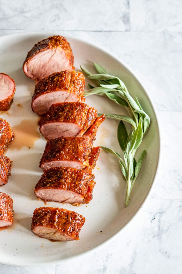 Traeger Smoked Pork Tenderloin {Moist + Tender} crave the good