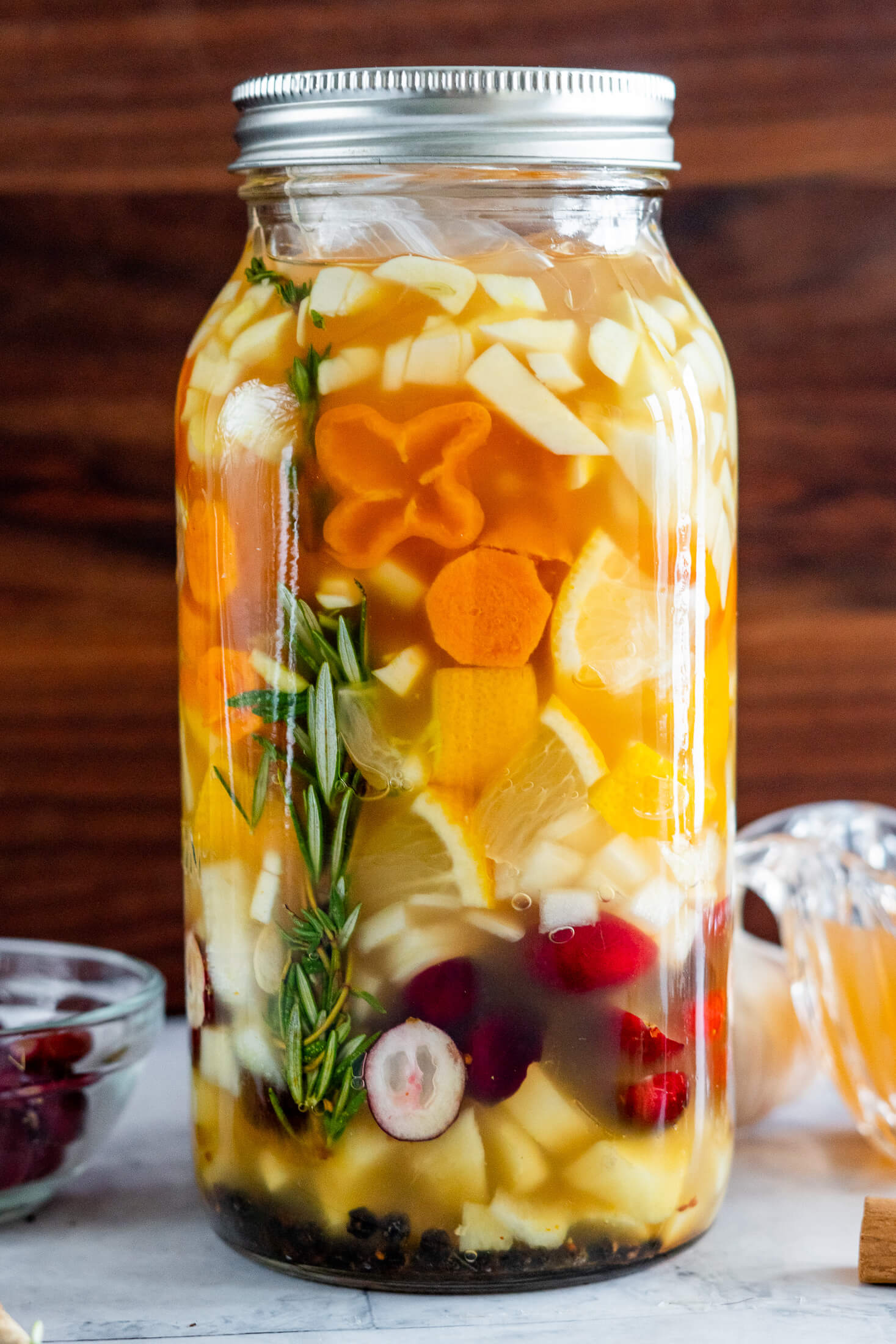 Fire cider before steeping.