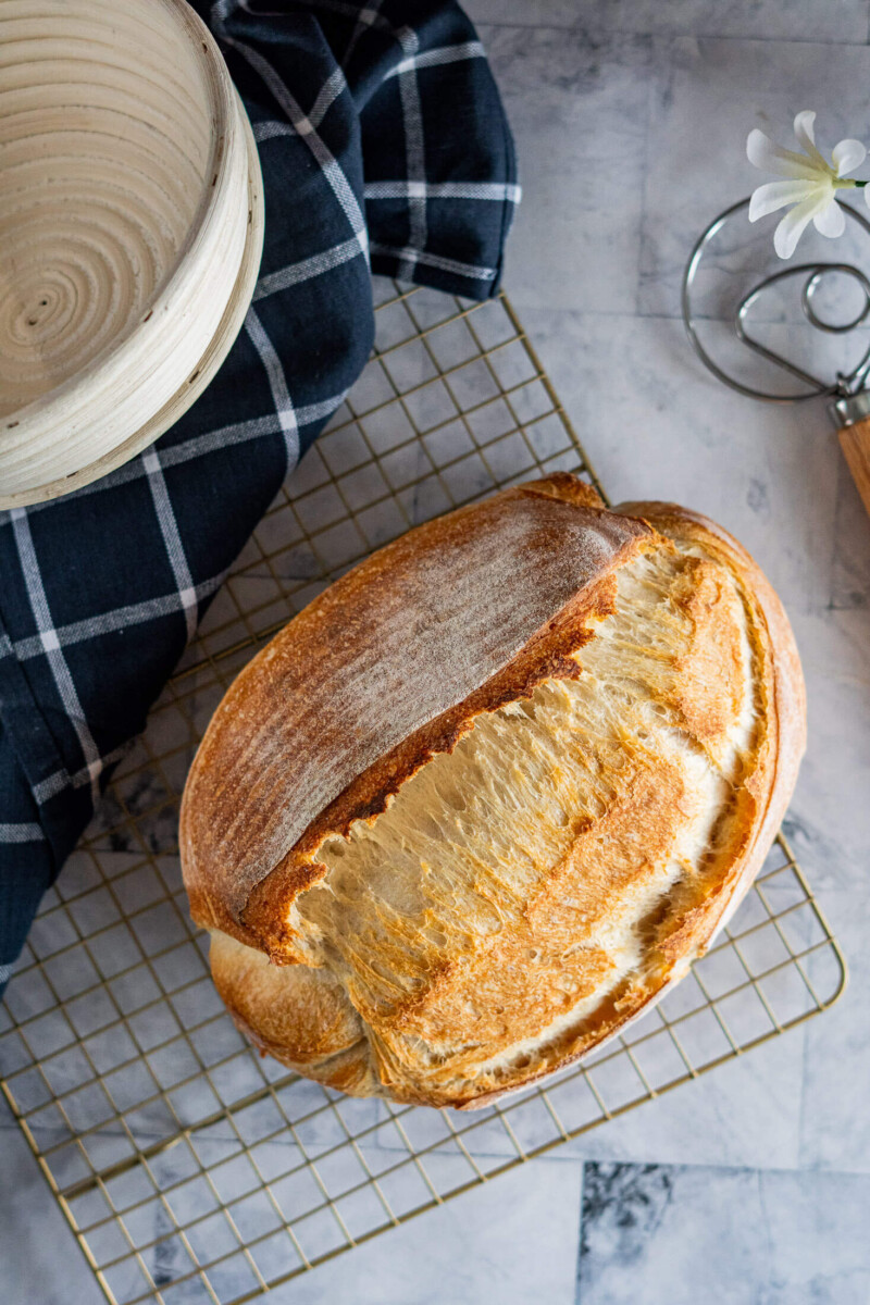 Easy Same Day Sourdough Bread Recipe Crave The Good