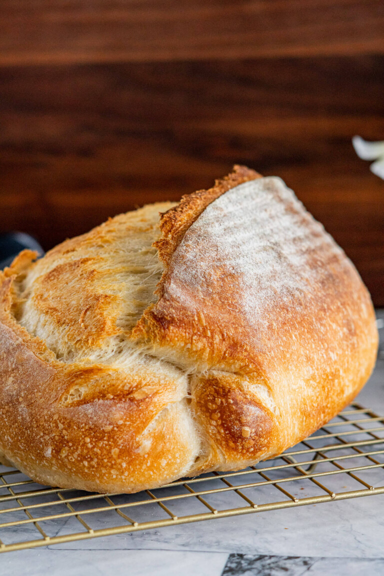 Easy Same Day Sourdough Bread Recipe Crave The Good