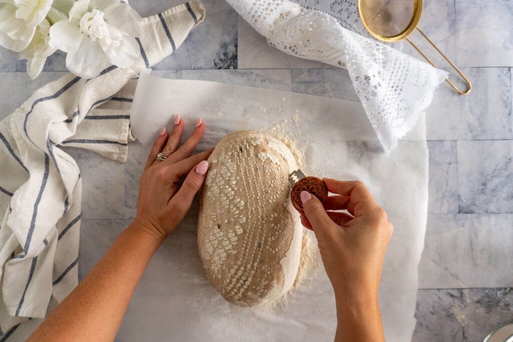 Relief cut along the side. 