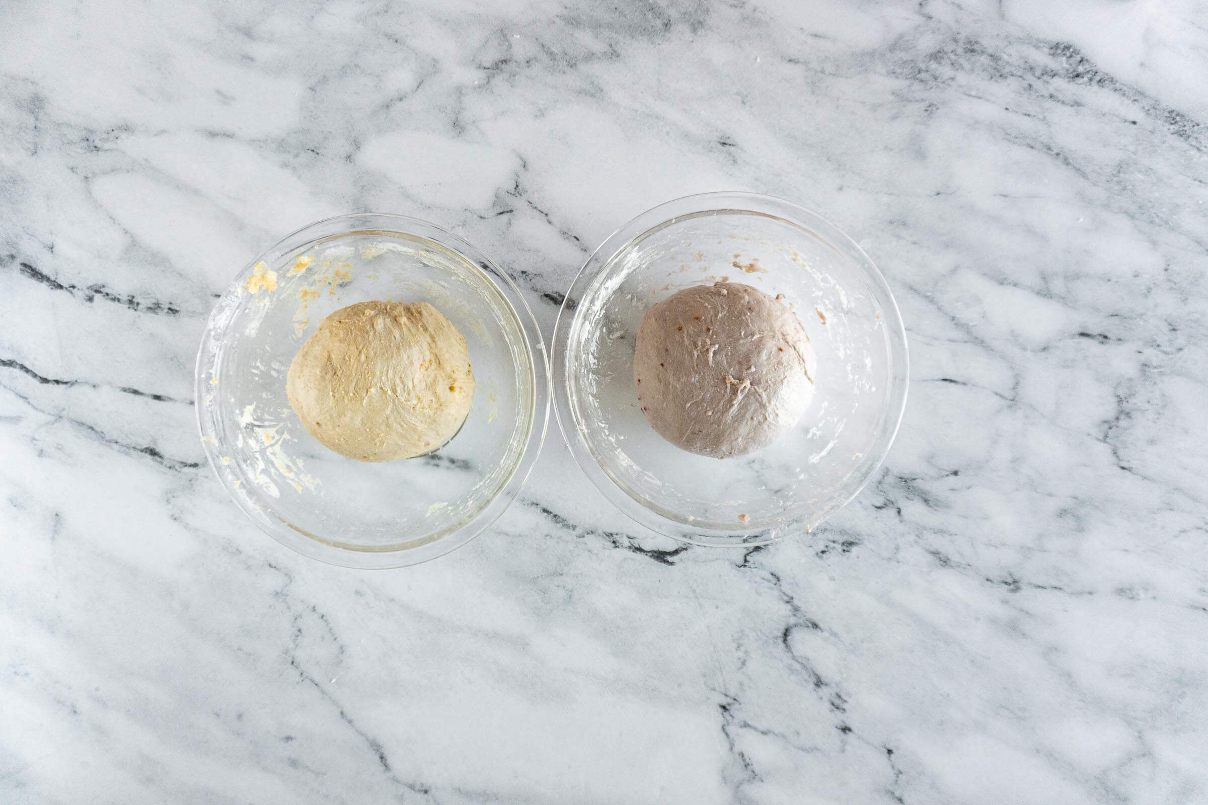Dough after stretch and fold. 