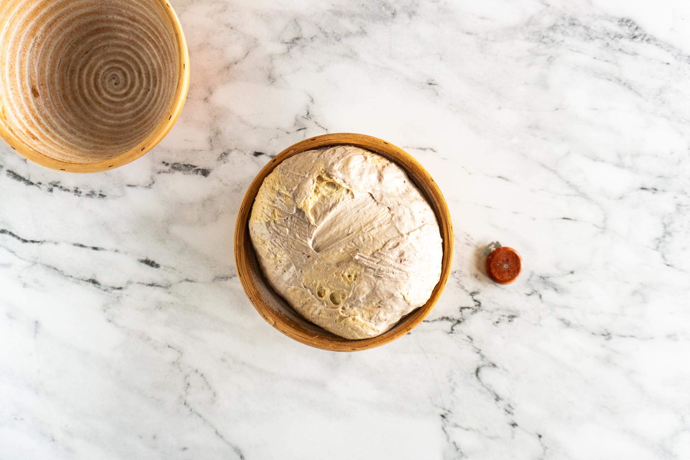 Fulled proved jam sourdough. 