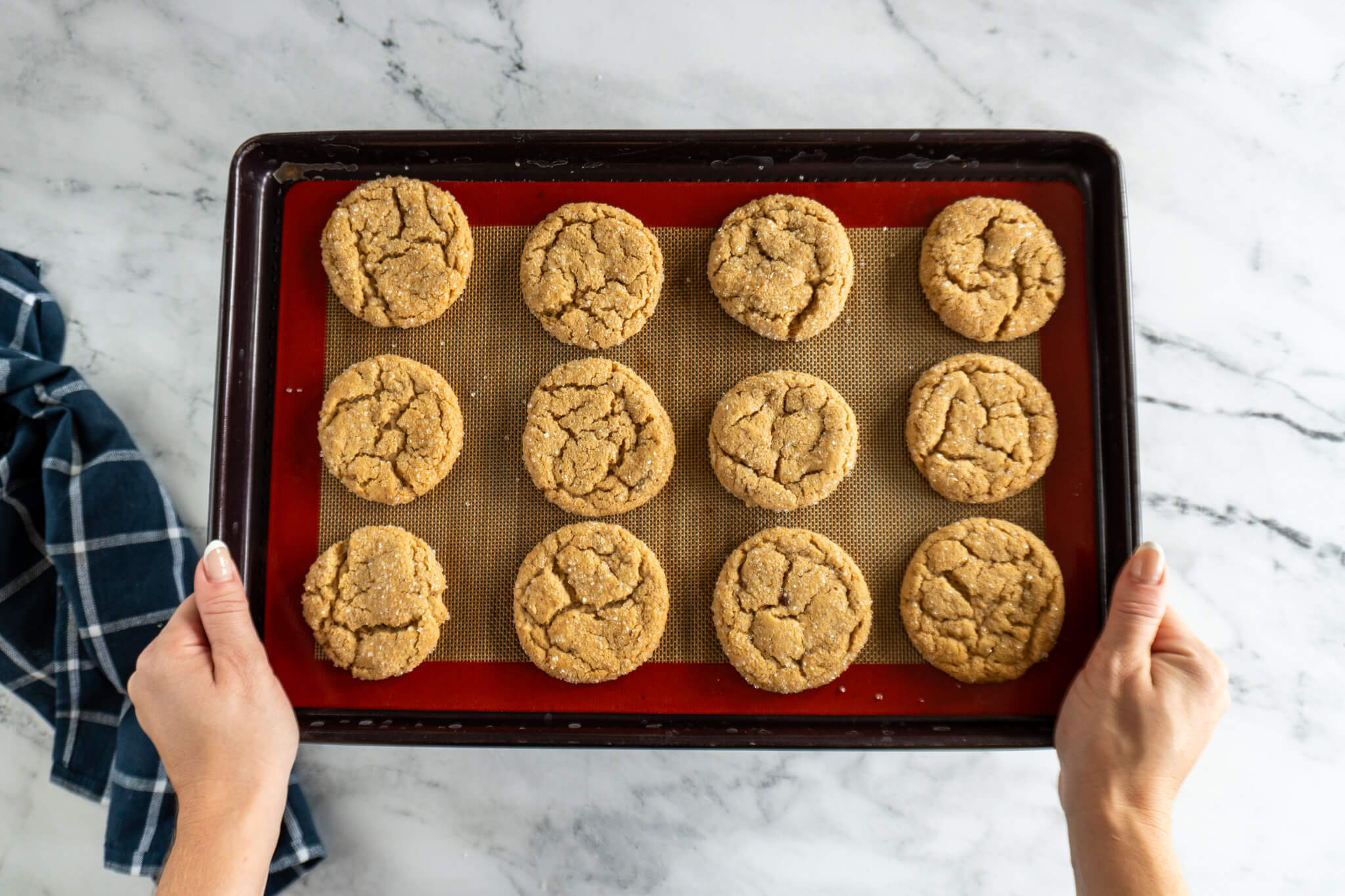 Cookies after baking. 