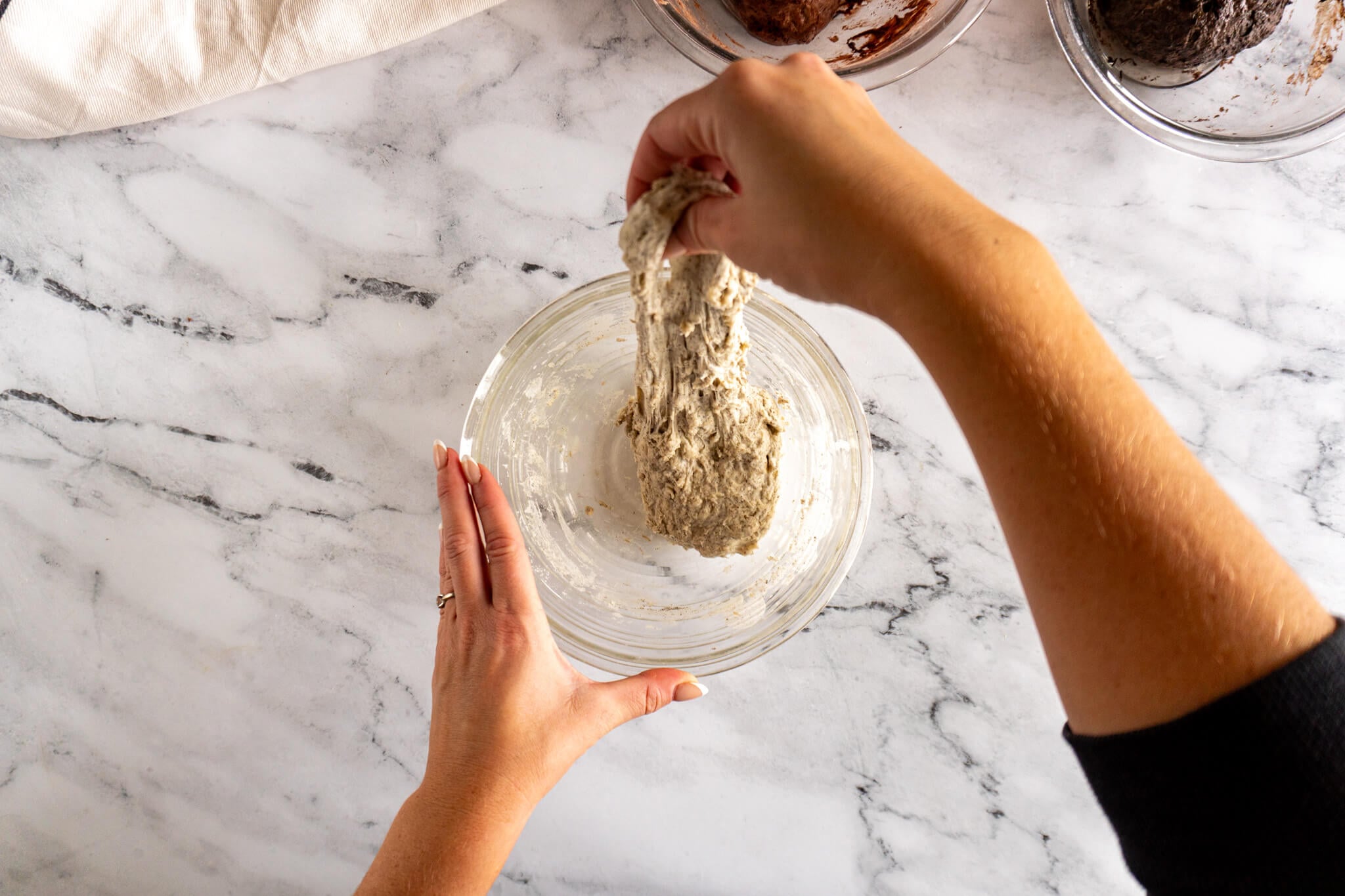 Stretching vanilla sourdough. 