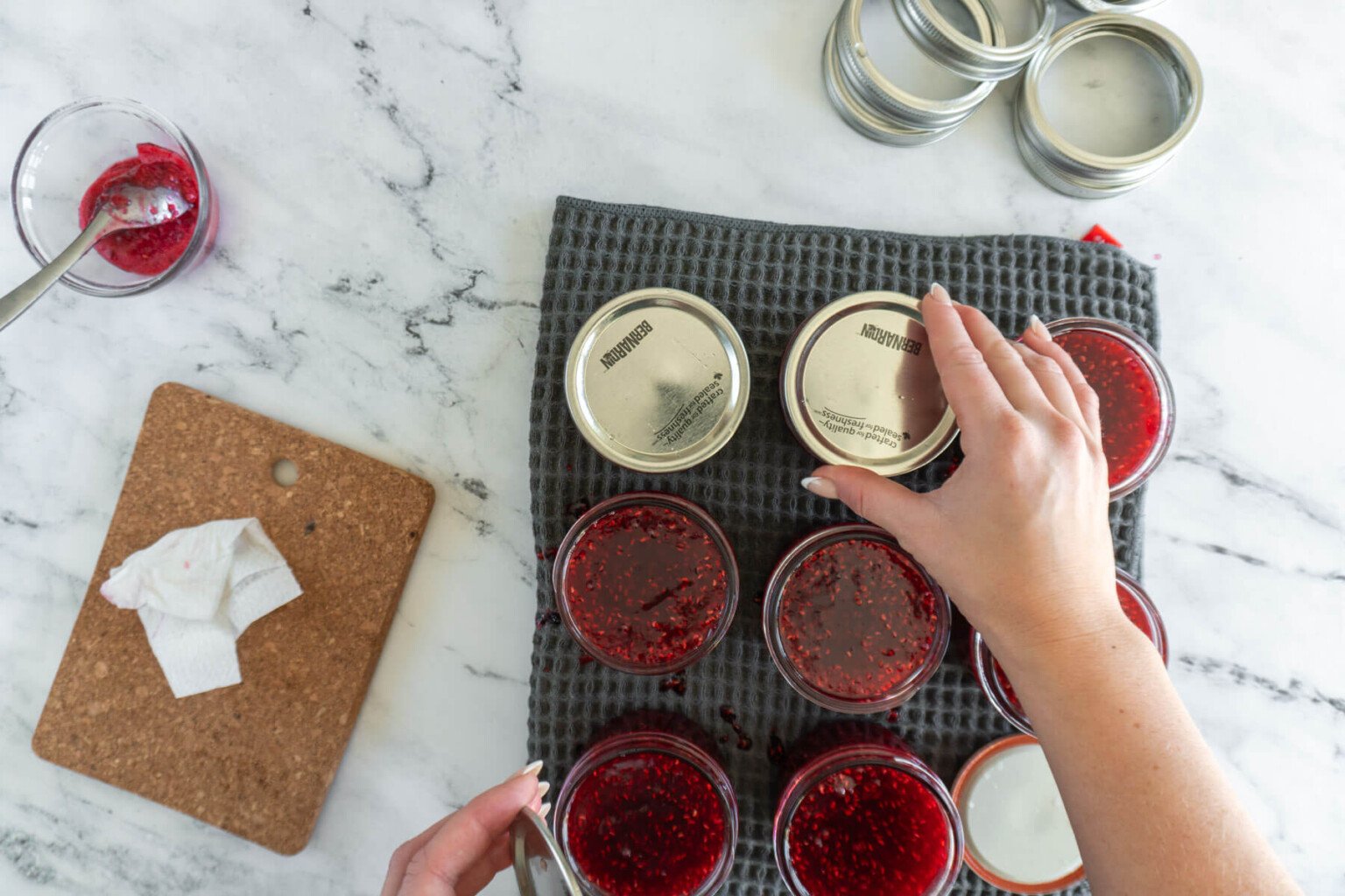 Easy Raspberry Jam (Only 3 Ingredients) - Crave The Good