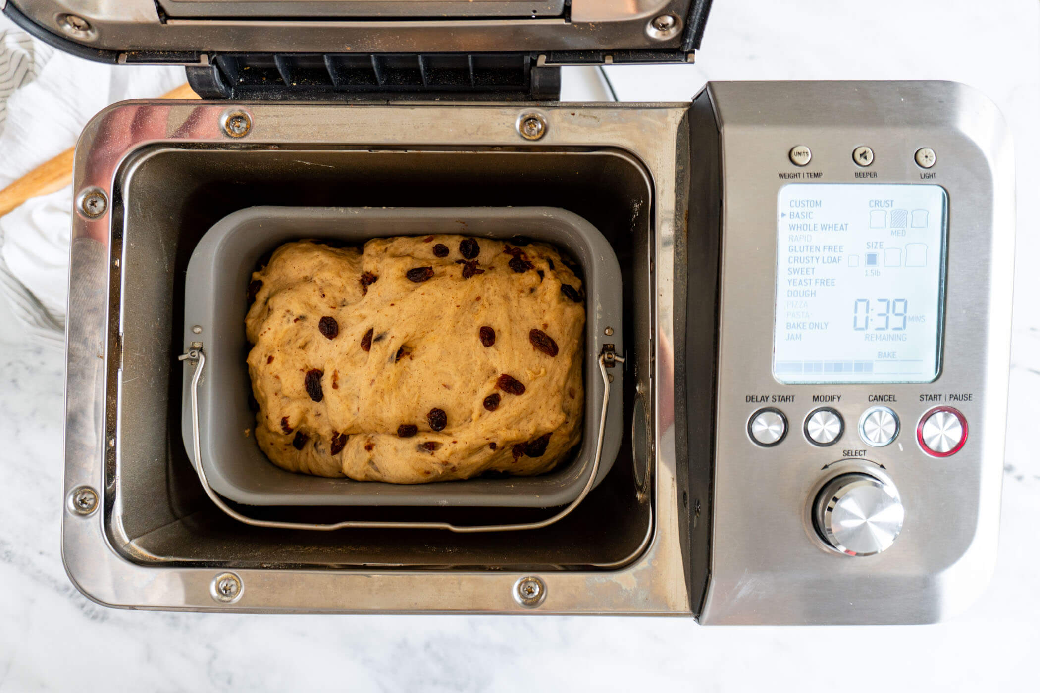 Proofed dough.